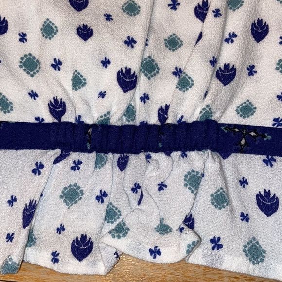 ⭐️ HP FREE PEOPLE Where We Roam Faux Wrap Cropped Printed Blouse - Picture 11 of 13